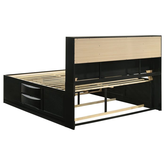Briana Bookcase Platform Storage Bed - All Brands Furniture (NJ)