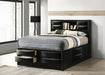 Briana Bookcase Platform Storage Bed - All Brands Furniture (NJ)