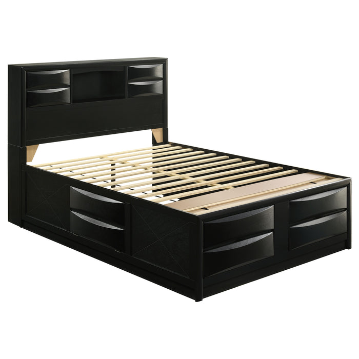 Briana Bookcase Platform Storage Bed - All Brands Furniture (NJ)