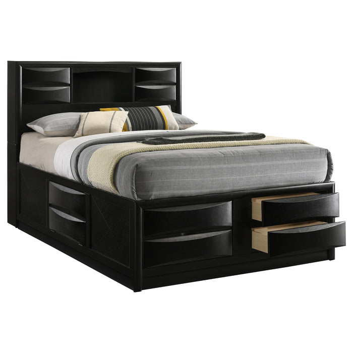 Briana Bookcase Platform Storage Bed - All Brands Furniture (NJ)