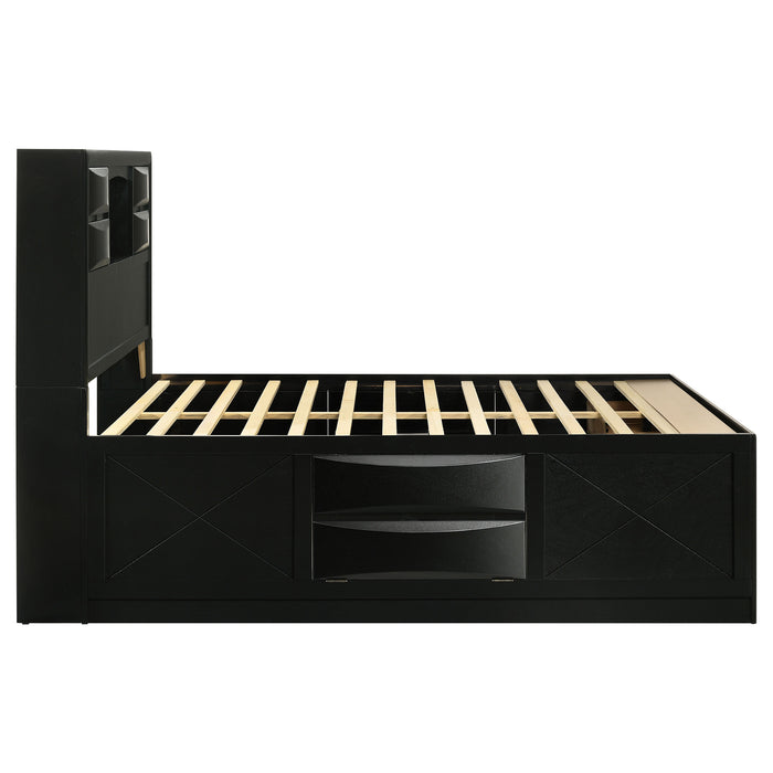 Briana Bookcase Platform Storage Bed - All Brands Furniture (NJ)