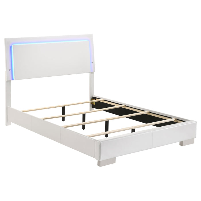 Felicity Panel Bed with LED Lighting - All Brands Furniture (NJ)