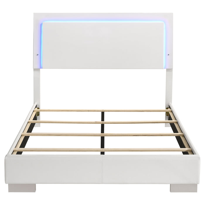 Felicity Panel Bed with LED Lighting - All Brands Furniture (NJ)