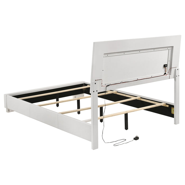 Felicity Panel Bed with LED Lighting - All Brands Furniture (NJ)