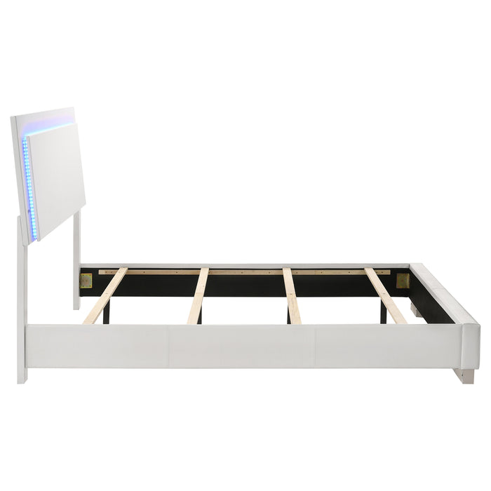 Felicity Panel Bed with LED Lighting - All Brands Furniture (NJ)