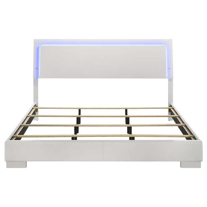 Felicity Panel Bed with LED Lighting - All Brands Furniture (NJ)