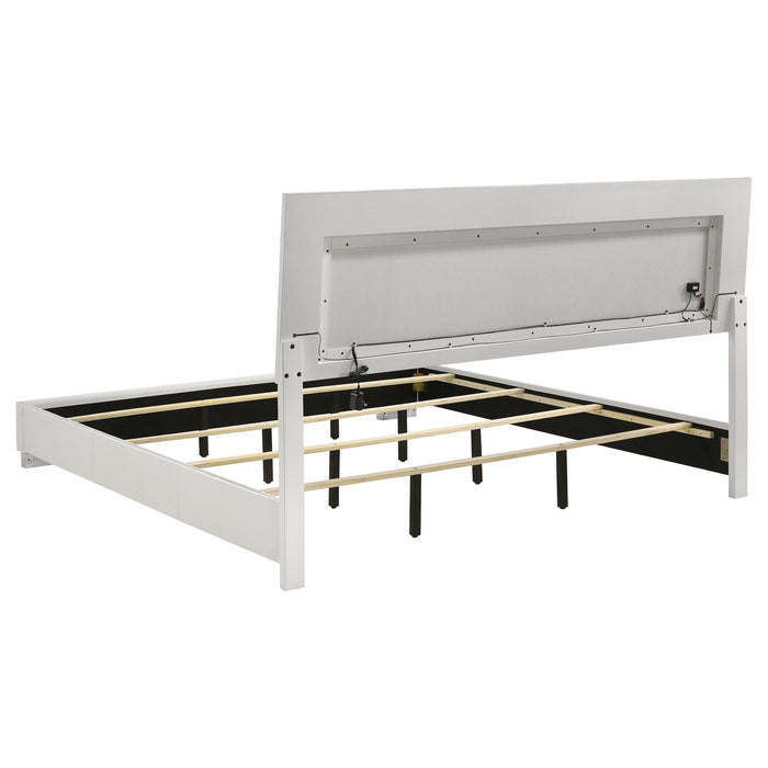 Felicity Panel Bed with LED Lighting - All Brands Furniture (NJ)