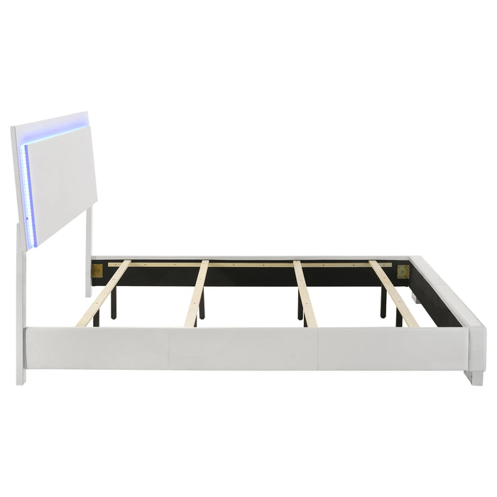 Felicity Panel Bed with LED Lighting - All Brands Furniture (NJ)