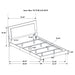 Felicity Panel Bed with LED Lighting - All Brands Furniture (NJ)