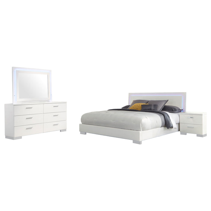 Felicity Bedroom Set White - All Brands Furniture (NJ)