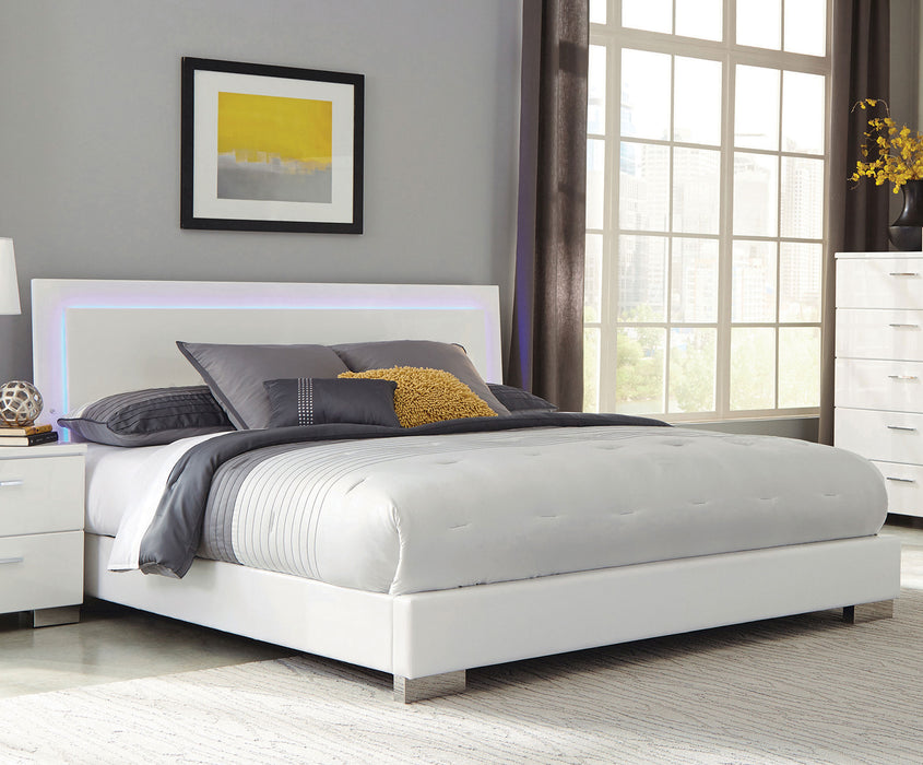 Felicity Panel Bed with LED Lighting - All Brands Furniture (NJ)