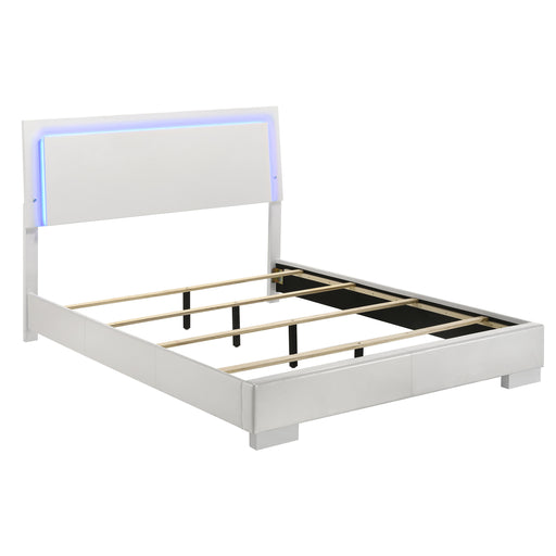 Felicity Panel Bed with LED Lighting - All Brands Furniture (NJ)
