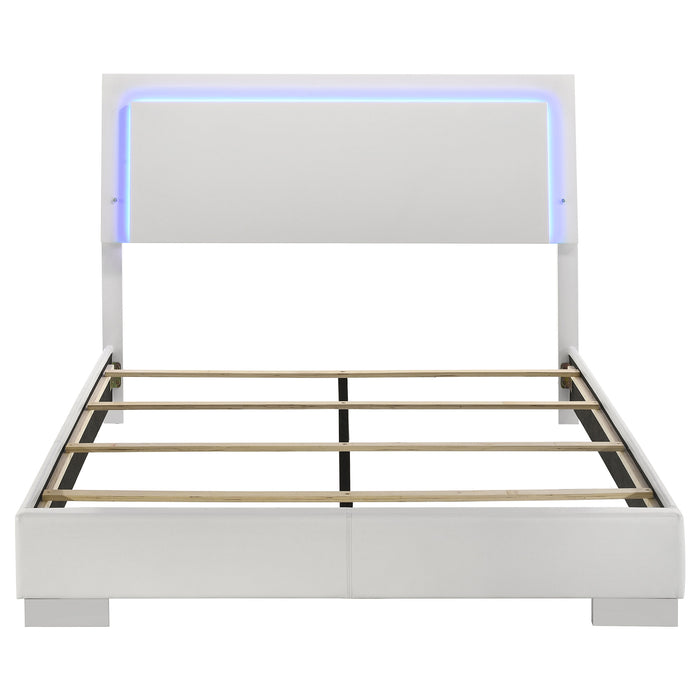 Felicity Panel Bed with LED Lighting - All Brands Furniture (NJ)