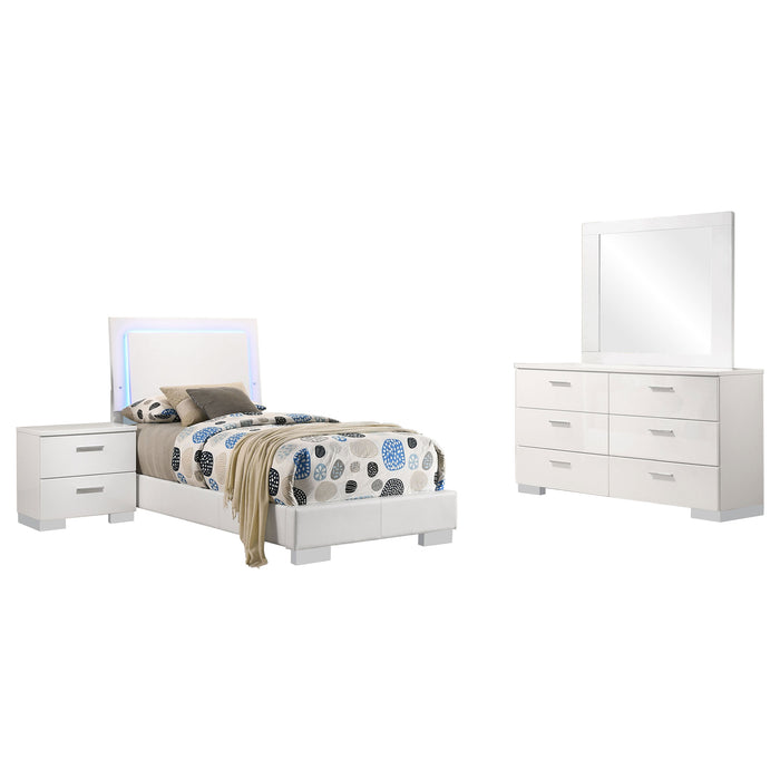 Felicity Bedroom Set White - All Brands Furniture (NJ)