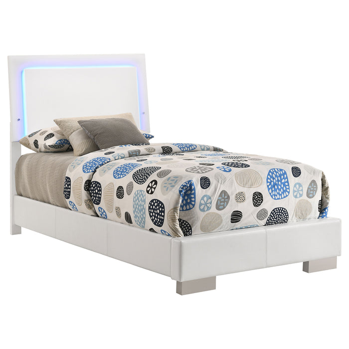 Felicity Panel Bed with LED Lighting - All Brands Furniture (NJ)