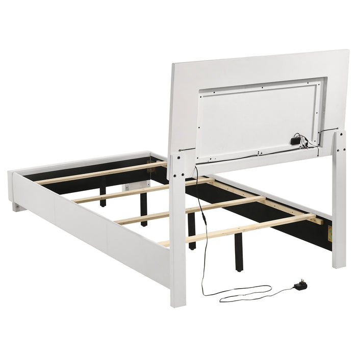 Felicity Panel Bed with LED Lighting - All Brands Furniture (NJ)