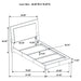 Felicity Panel Bed with LED Lighting - All Brands Furniture (NJ)