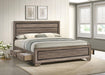 Kauffman California King, Eastren King & Queen Storage Bed Washed Taupe - All Brands Furniture (NJ)