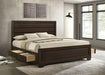 Kauffman California King, Eastren king, & Queen Storage Bed Dark Cocoa - All Brands Furniture (NJ)