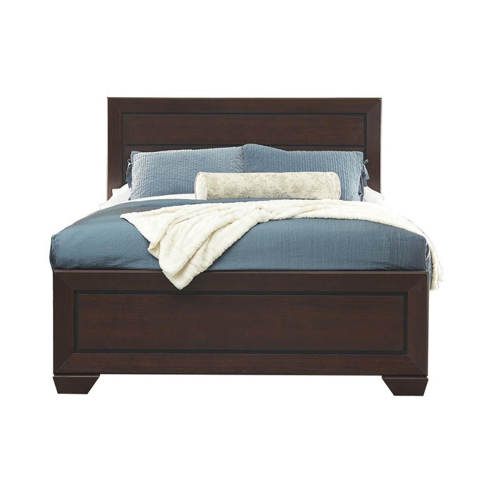 Kauffman California King, Eastren King, & Queen Panel Bed Dark Cocoa - All Brands Furniture (NJ)