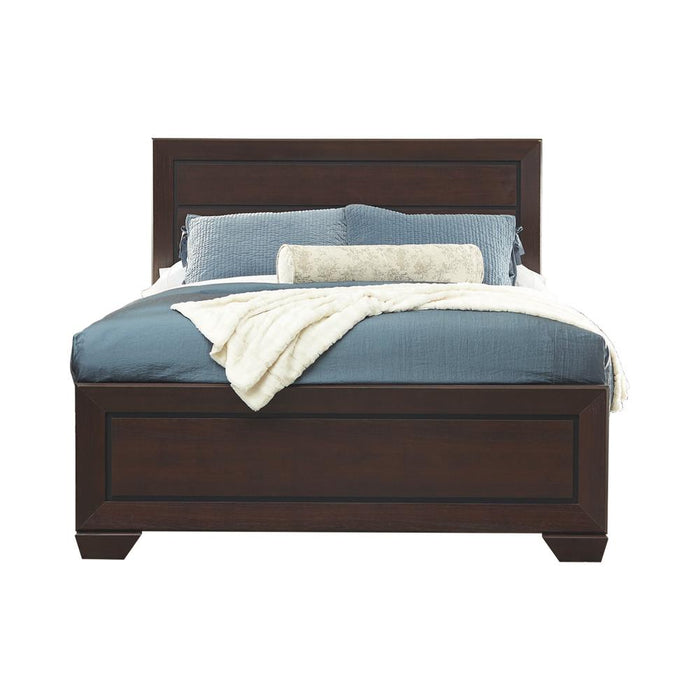 Kauffman California King, Eastren King, & Queen Panel Bed Dark Cocoa - All Brands Furniture (NJ)