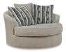 Calnita Oversized Swivel Accent Chair - All Brands Furniture (NJ)