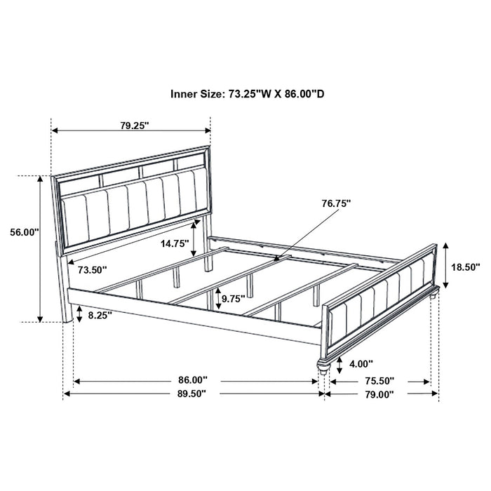 Barzini Panel Bed - All Brands Furniture (NJ)