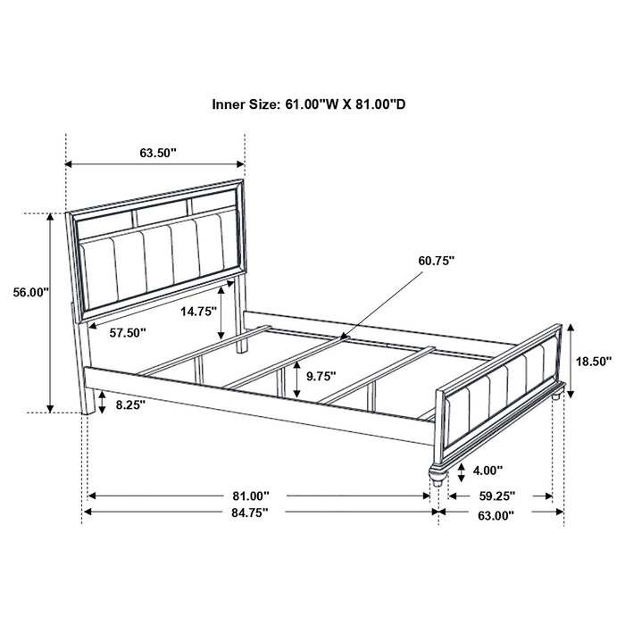 Barzini Panel Bed - All Brands Furniture (NJ)