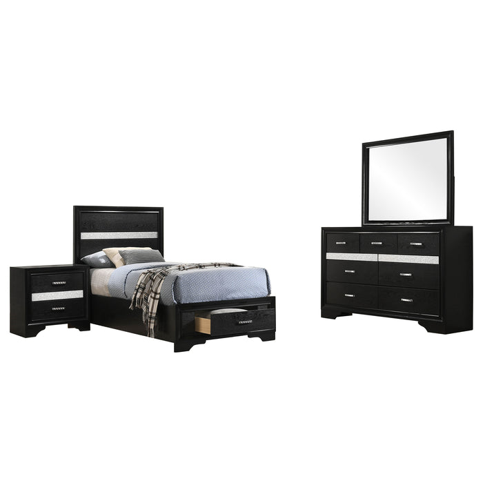 Miranda Bedroom Sets Black - All Brands Furniture (NJ)