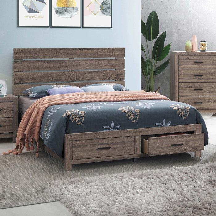Brantford Wood Storage Panel Bed - All Brands Furniture (NJ)