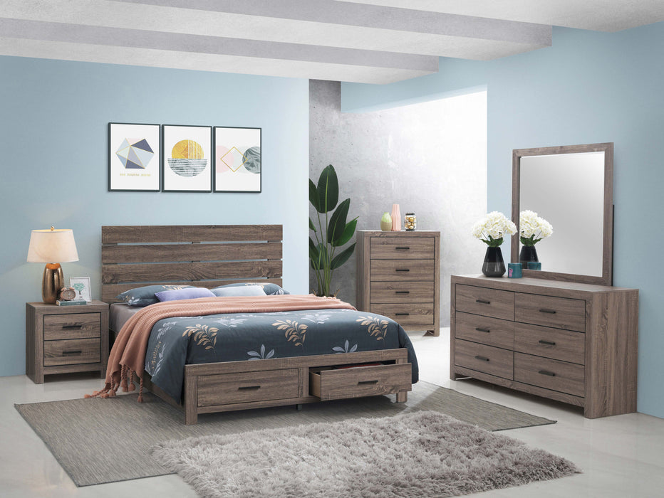 Brantford Wood Storage Panel Bed - All Brands Furniture (NJ)