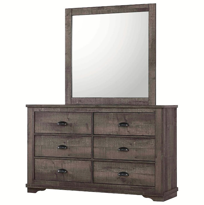 Crown Mark Furniture Coralee Dresser Mirror in Gray - All Brands Furniture (NJ)