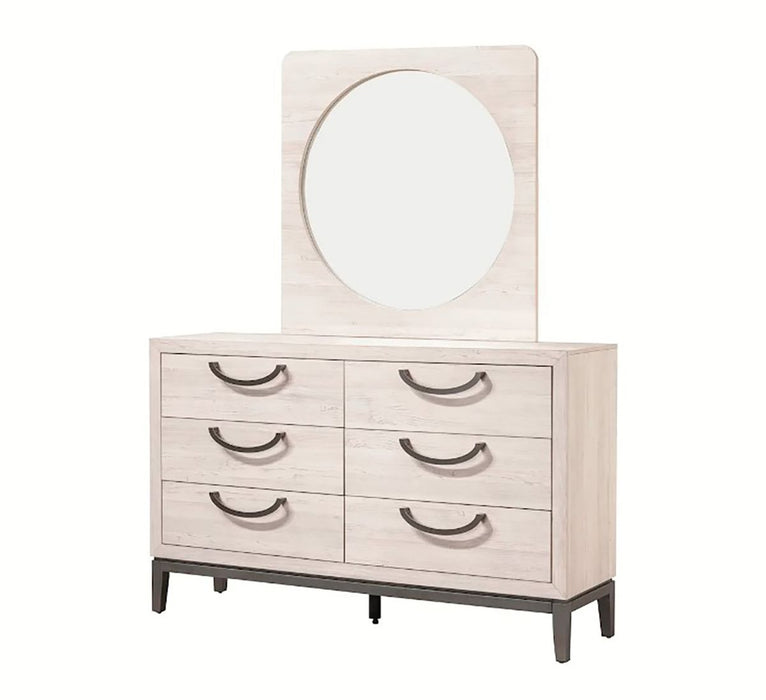Crown Mark Furniture Veda Dresser Mirror in Beige - All Brands Furniture (NJ)