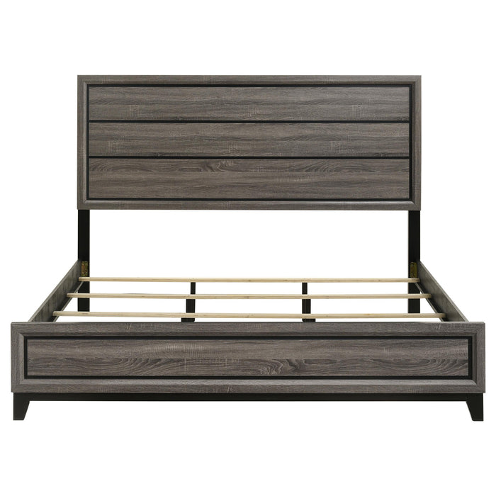 Watson Wood Panel Bed Grey Oak - All Brands Furniture (NJ)