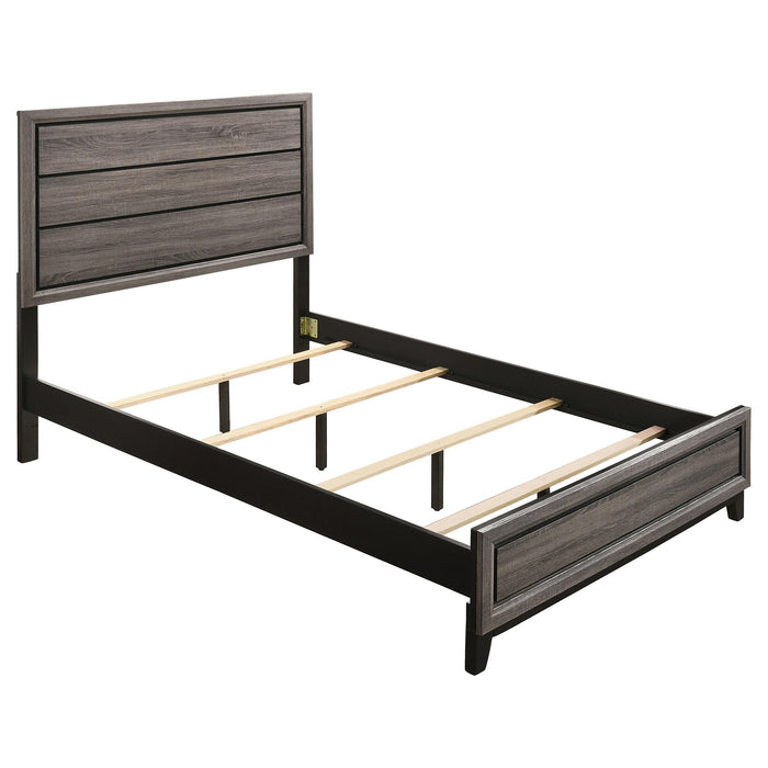 Watson Wood Panel Bed Grey Oak - All Brands Furniture (NJ)