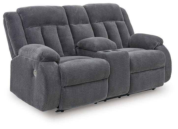 Observation Power Reclining Loveseat with Console - All Brands Furniture (NJ)