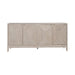 Kinsley 4 Door Accent Cabinet in Washed Taupe & Silver Champagne EST SHIP TIME APPX 4 WEEKS image