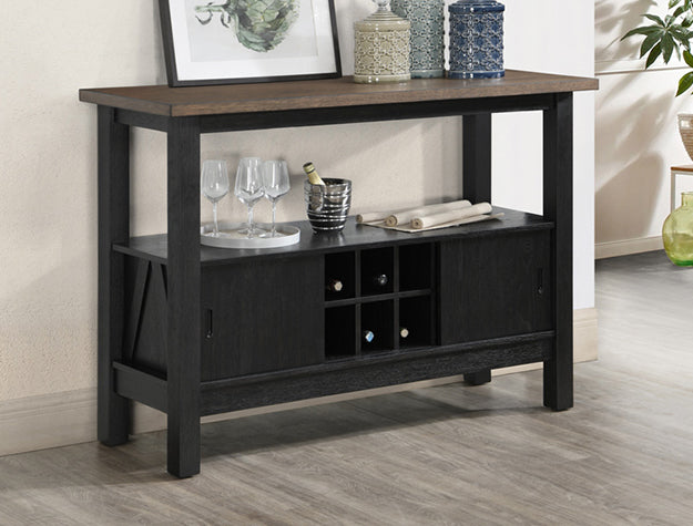 MARIBELLE SERVER WHEAT CHARCOAL - All Brands Furniture (NJ)