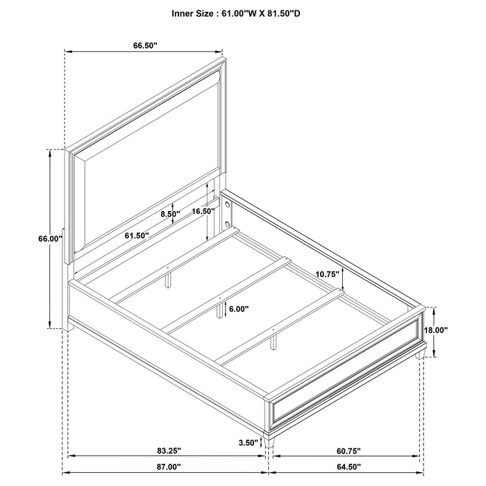 Pembroke Panel Bed - All Brands Furniture (NJ)