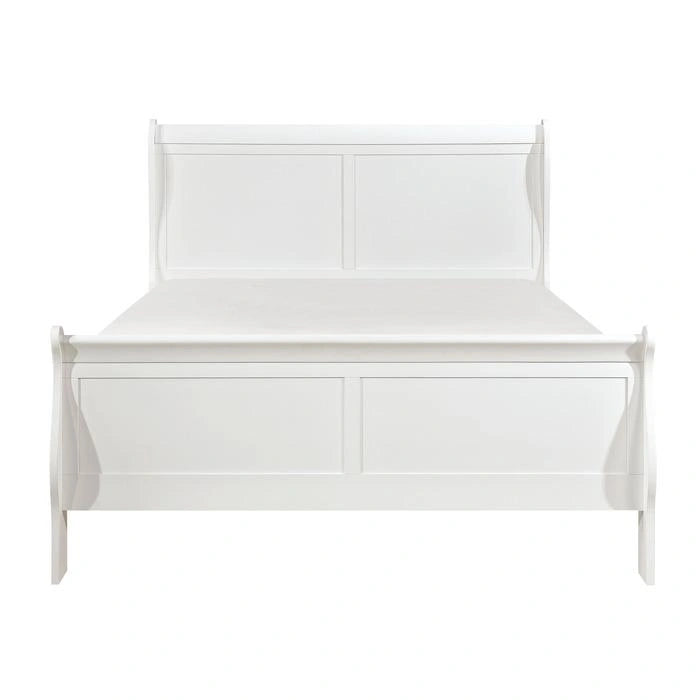 Mayville Queen Sleigh Bed in White
