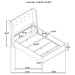 Leandro Wingback Bed - All Brands Furniture (NJ)