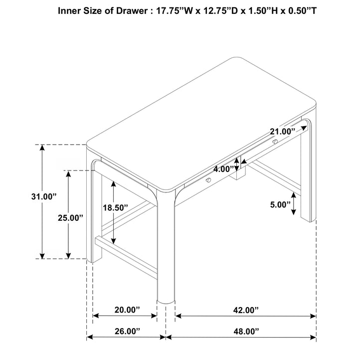 Solano Makeup Vanity Table - All Brands Furniture (NJ)