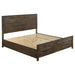 Woodmont Eastern King & Queen Storage Bed Rustic Golden Brown - All Brands Furniture (NJ)