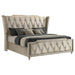 Lorient Wingback Bed with LED Lighting - All Brands Furniture (NJ)