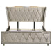 Lorient Wingback Bed with LED Lighting - All Brands Furniture (NJ)