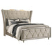 Lorient Wingback Bed with LED Lighting - All Brands Furniture (NJ)