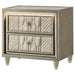 Lorient Nightstand with LED Lighting - All Brands Furniture (NJ)
