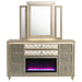 Lorient LED Dresser with LED Mirror and Flame Visualizer - All Brands Furniture (NJ)