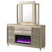 Lorient LED Dresser with LED Mirror and Flame Visualizer - All Brands Furniture (NJ)