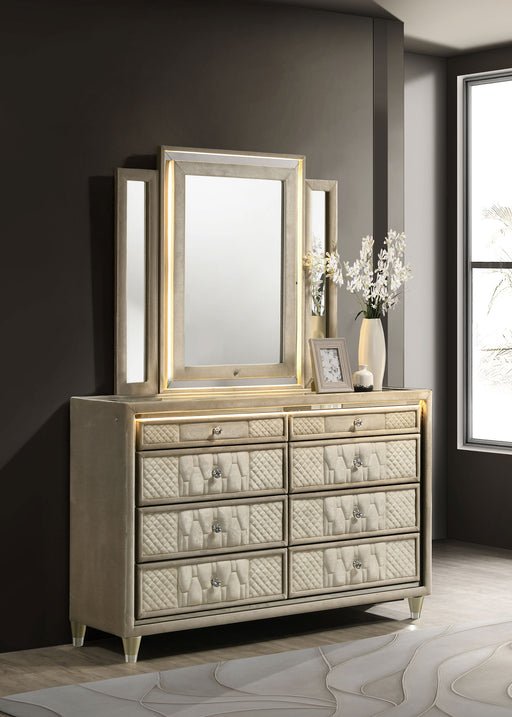 Lorient LED Dresser with LED Mirror - All Brands Furniture (NJ)